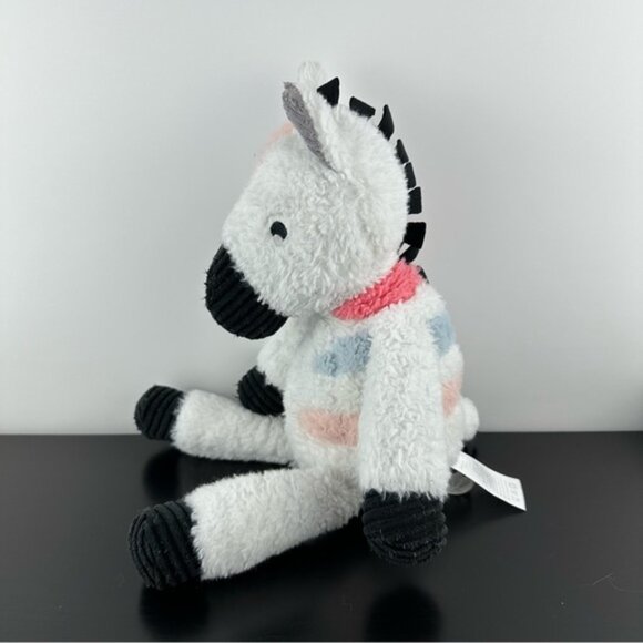 Lambs & Ivy Jazzy Jungle Plh Colorful Zebra Stuffed Animal Toy 15 Pink Blue - Picture 3 of 8